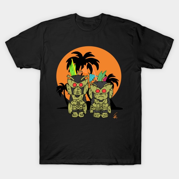 Henchman 21 and 24 tikis T-Shirt by Undeadredneck